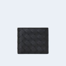 보테가 베네타 인트레치아토 반지갑 투톤 블랙